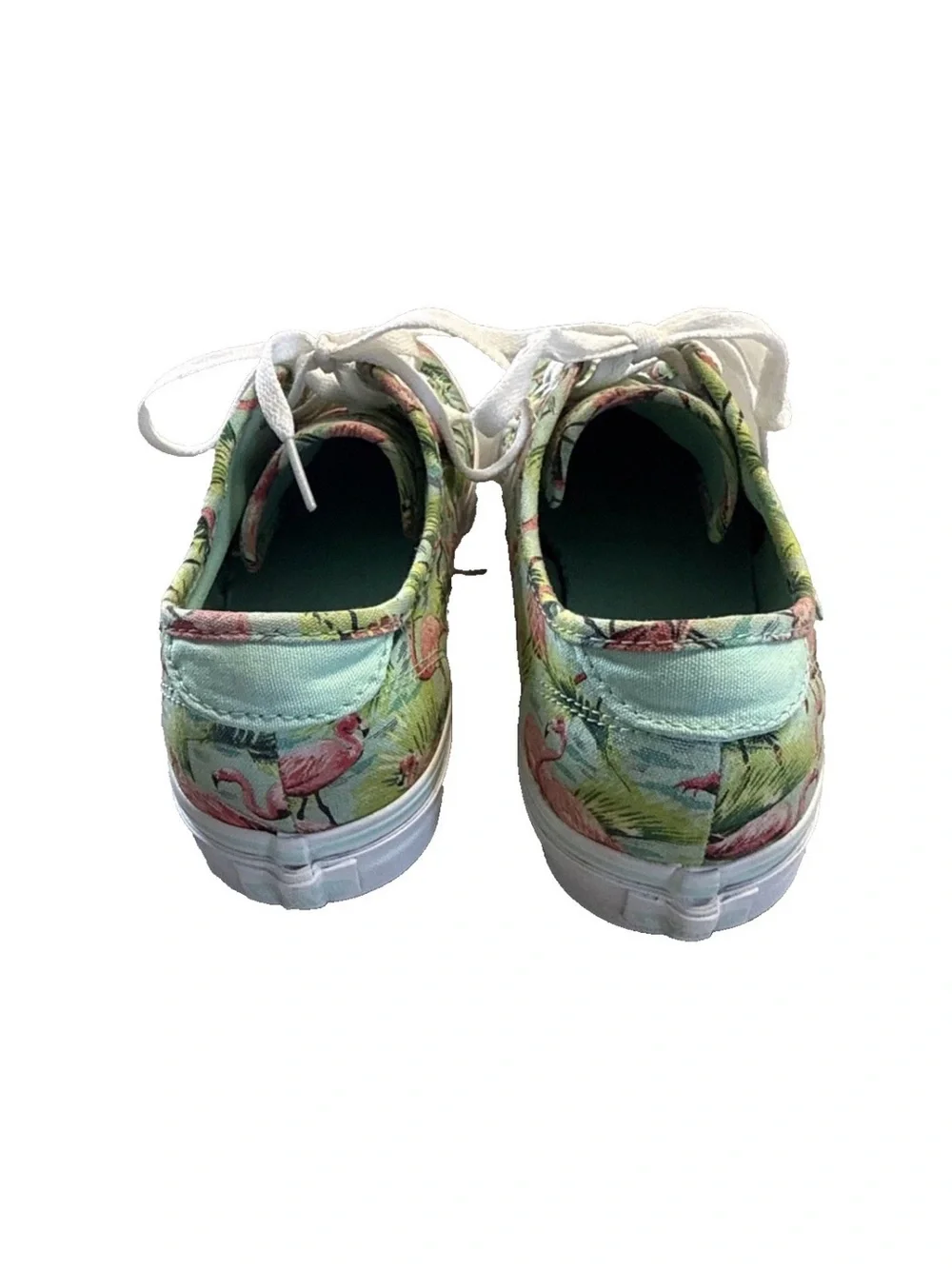 Vans Pink Flamingo Print Low-Top Sneakers Women’s Size 9